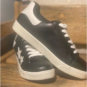 Never been worn! Black sneakers
